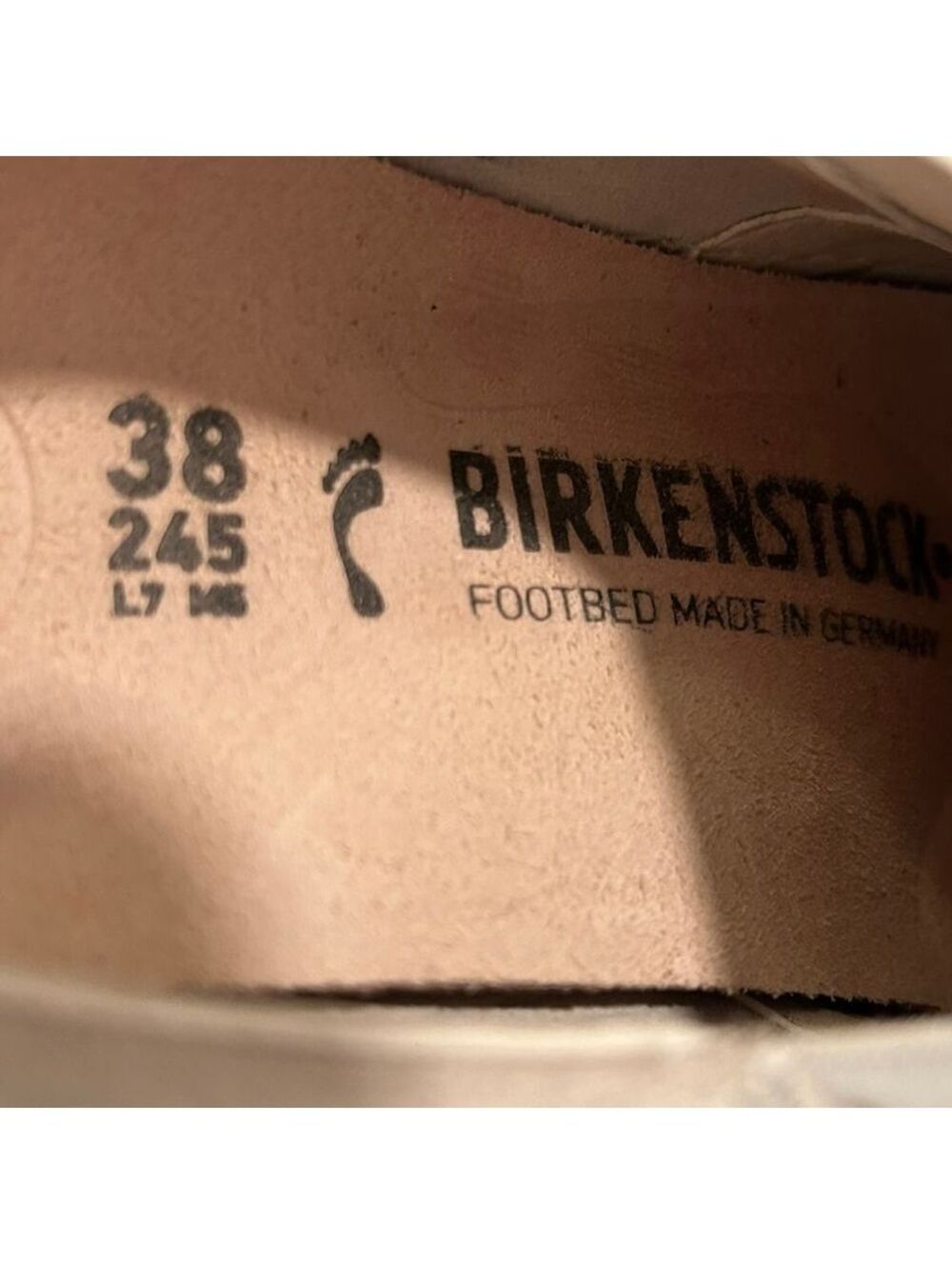 Birkenstock Oswego Suede Leather Shoe "Antique White" Women 7.5 | NWT - Picture 6 of 6